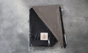 あずま袋　紺色×生成り